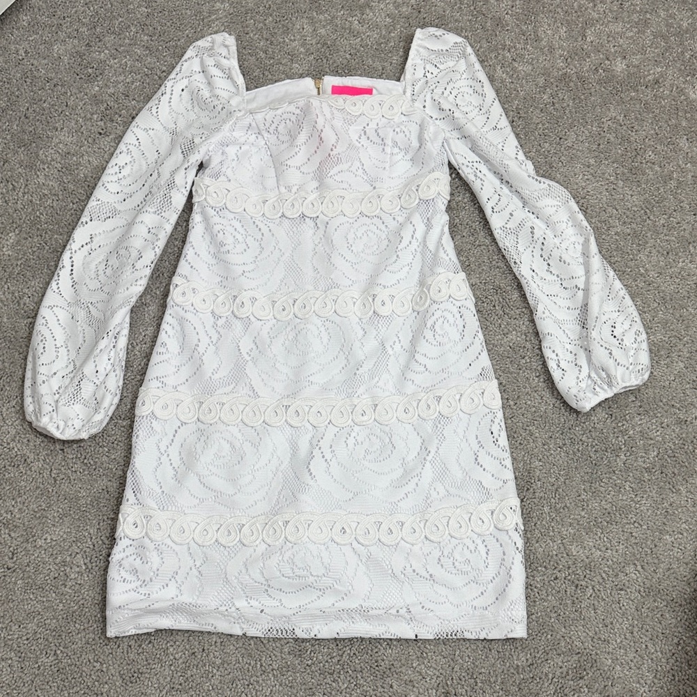 Lilly Pulitzer Zoella Dress in Bungalow Blossom Lace